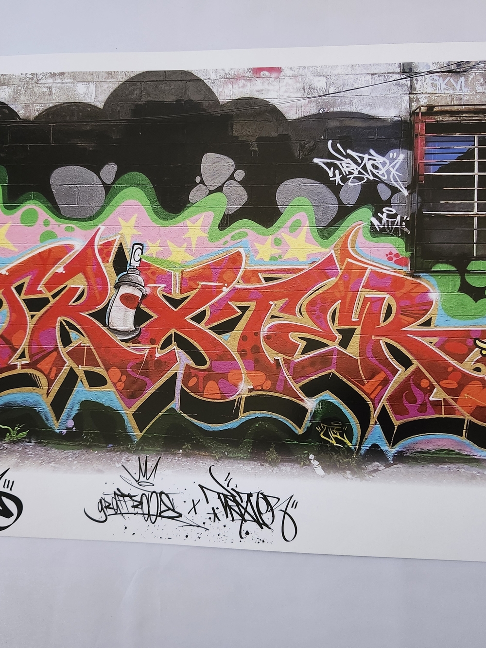 Trixter Graffiti Signed Numbred Art Print Retna Barry Mcgee Supreme Kaws Stussy